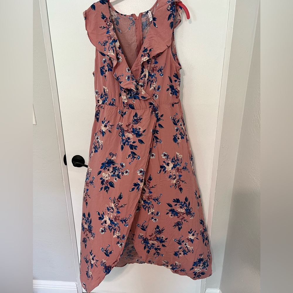 Xhilaration Faux Wrap Floral Dress